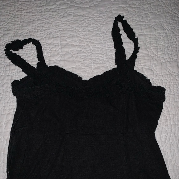 Button Up Ruffle Bustier Style Mini Dress - Picture 4 of 6